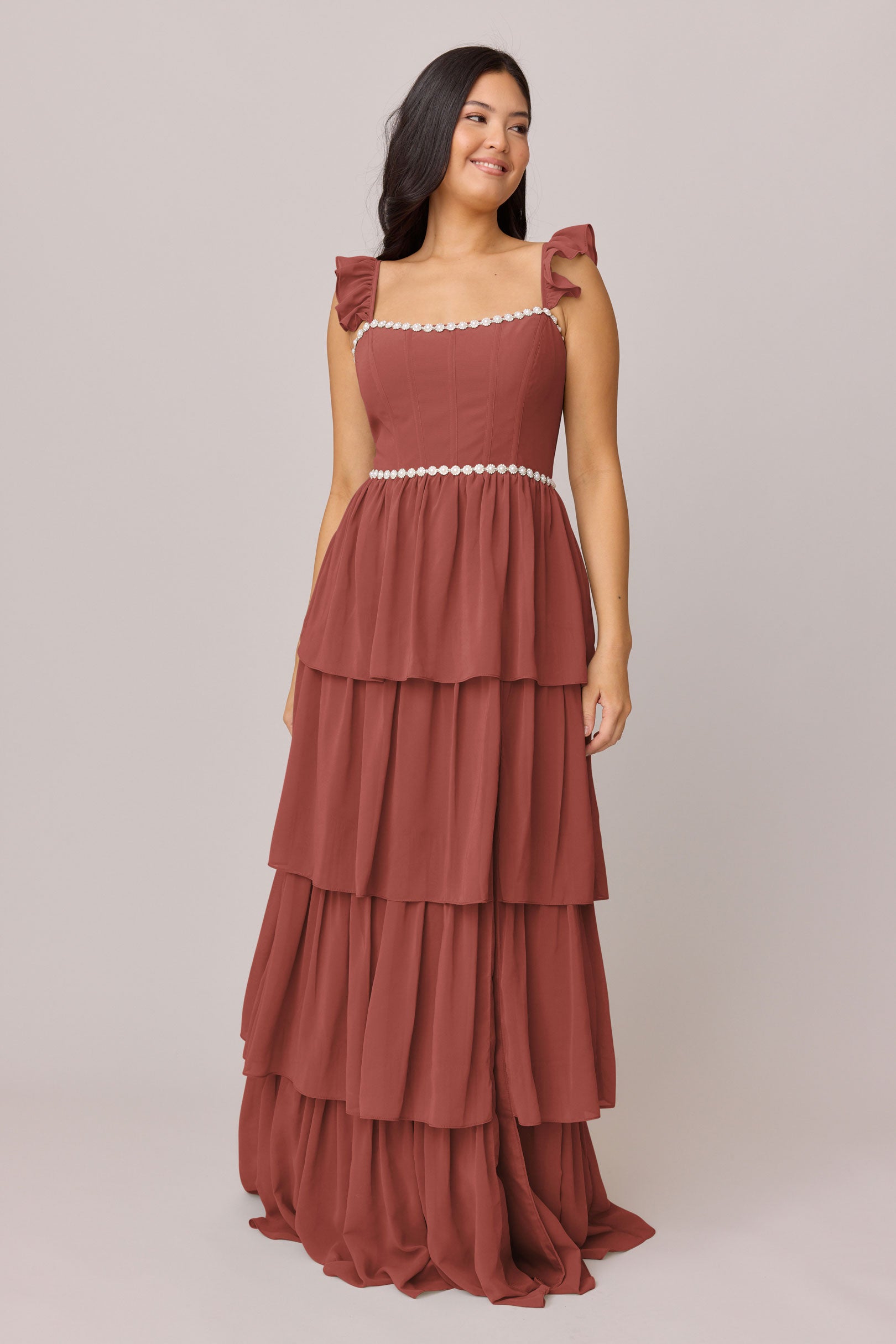 Poppy Luxe Chiffon Dress