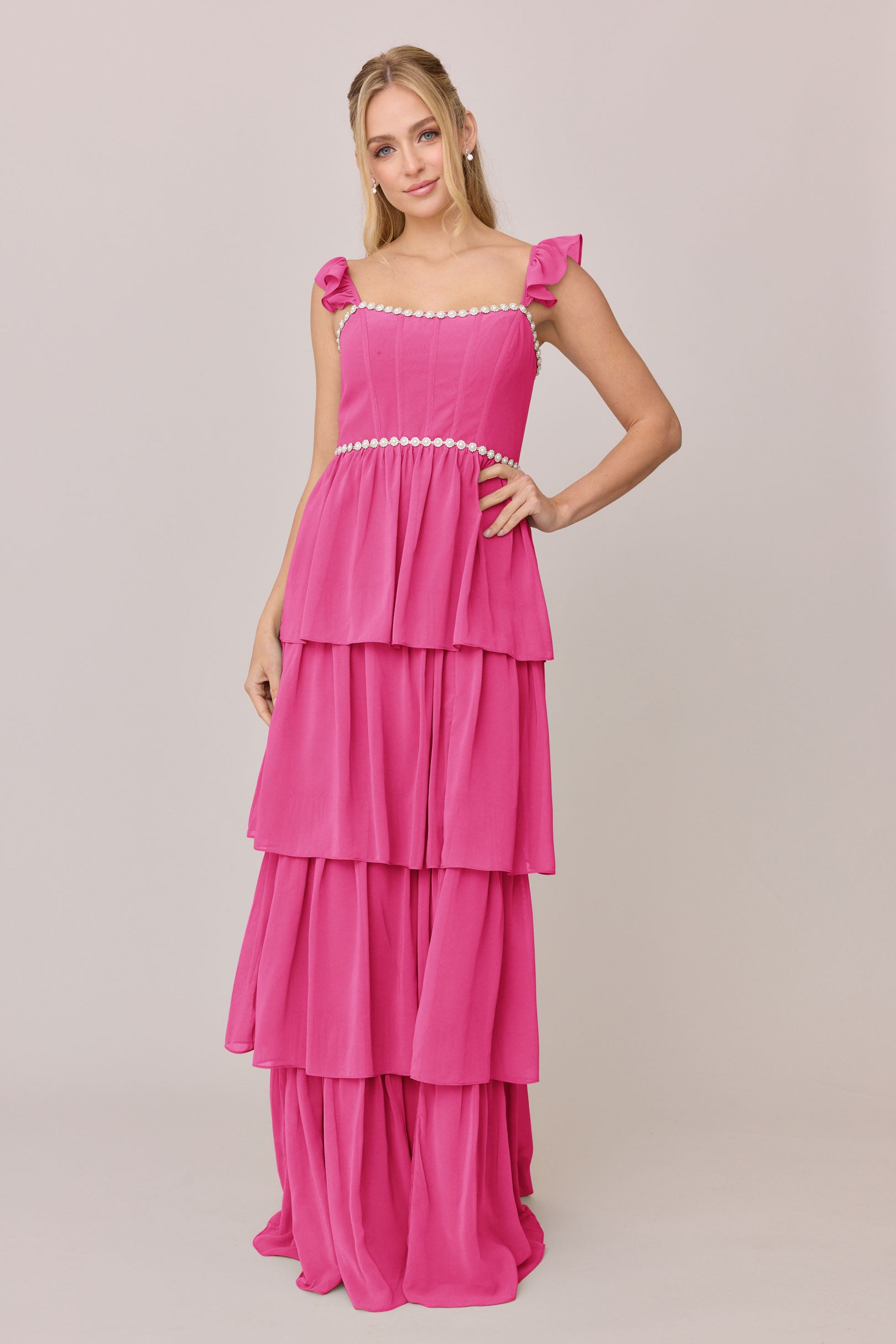 Poppy Luxe Chiffon Dress