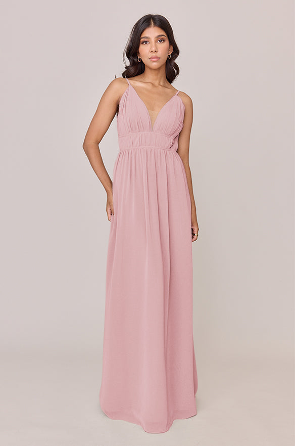 alma floral print tulle maxi dress Chiffon Chiffon Ruffle Empire Waist Holiday Dressing 2025 Pack:6Pack themed bridesmaid dress