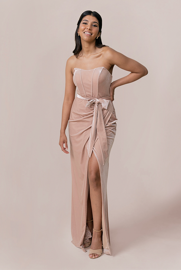 Amara Velvet Dress | Made To Order Olive Amara Velvet Dress | Made To Order Olive