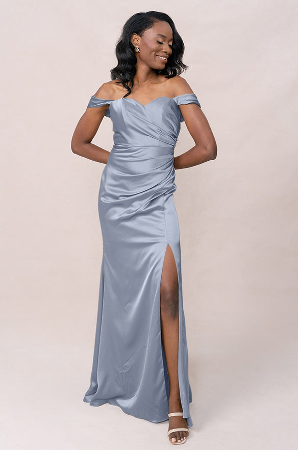 ariel convertible satin dress Ariel Convertible Satin Dress