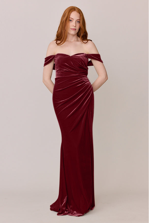 Ariel Convertible Velvet Dress | Made To Order Romantic Rose Ariel Convertible Velvet Dress | Made To Order Romantic Rose
