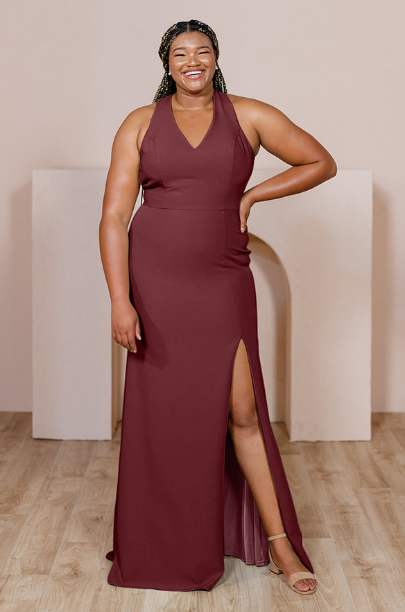 Sample Cabernet Asher Crepe Dress | Ready To Ship Sample Cabernet Asher Crepe Dress | Ready To Ship