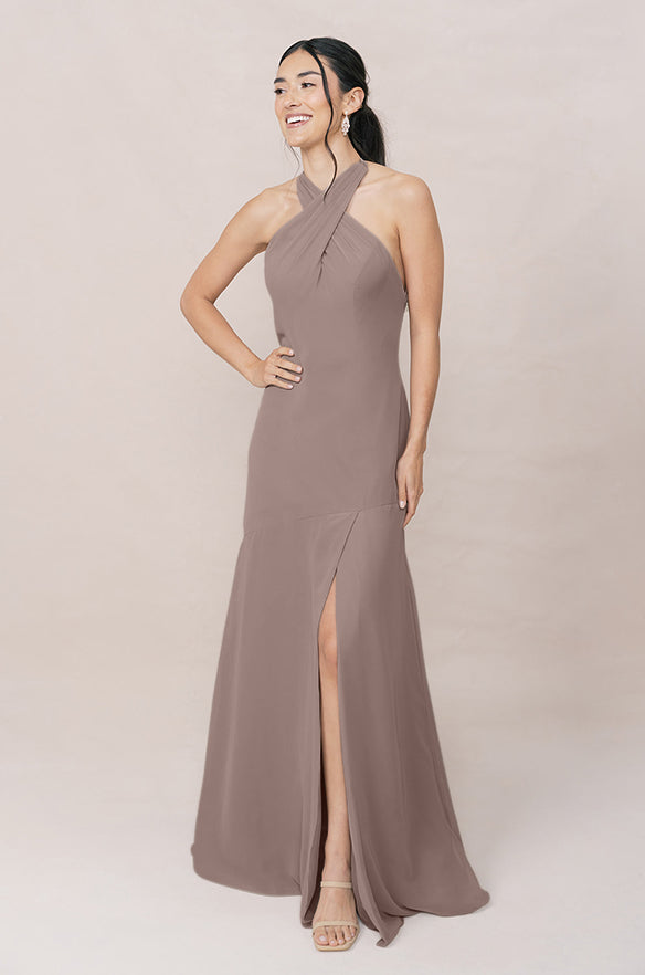 black chiffon halter mini dress Elara™ Puff sleeve dresses Number of Pairs:2 Bridal Party Black Dresses – Page