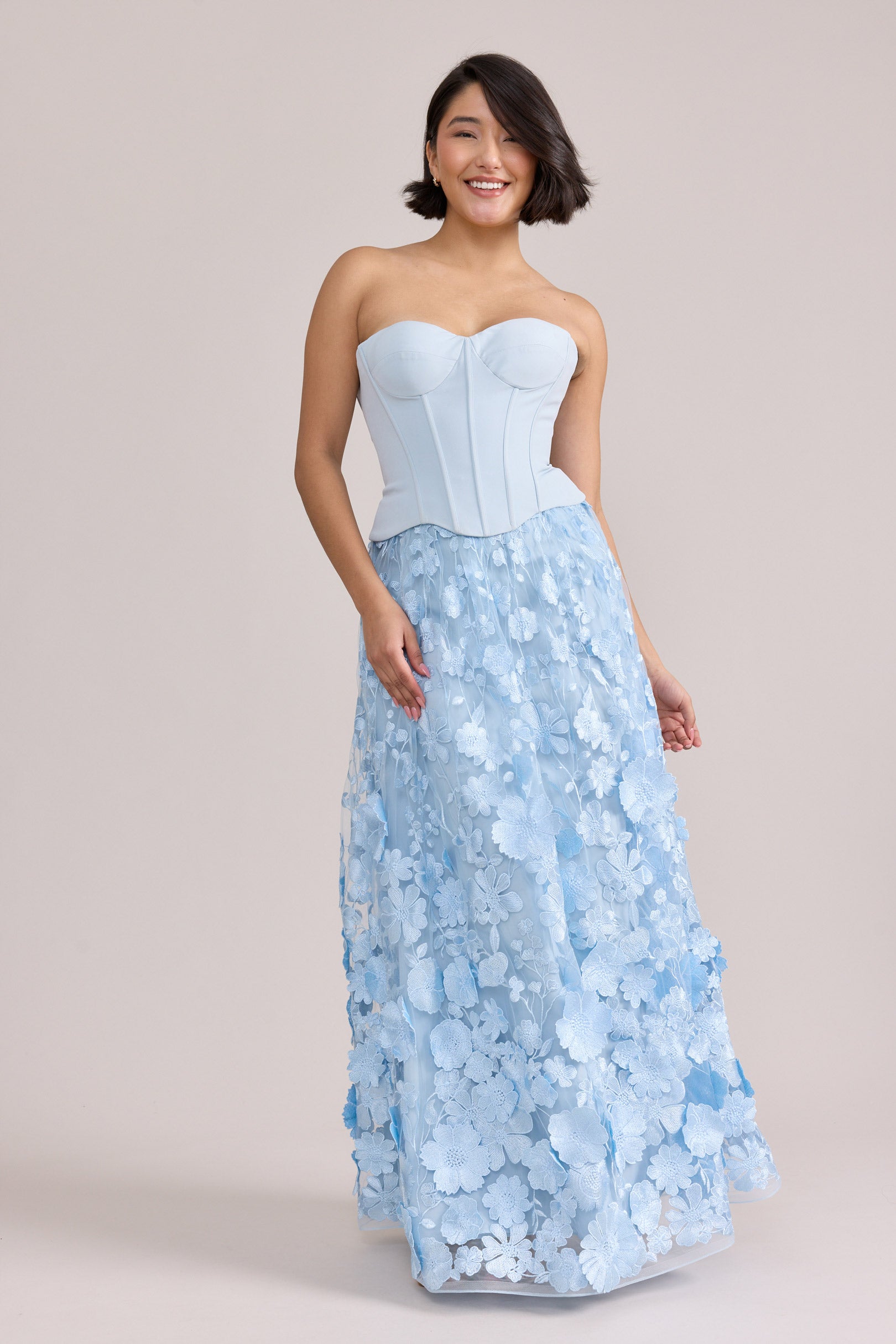 Azalea Crepe + Appliqué Dress