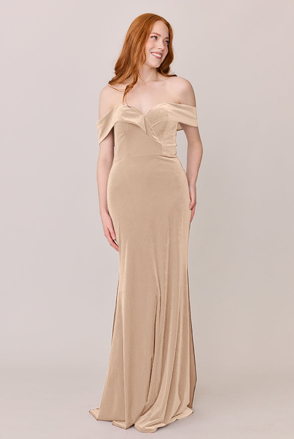 Bardot Velvet Dress