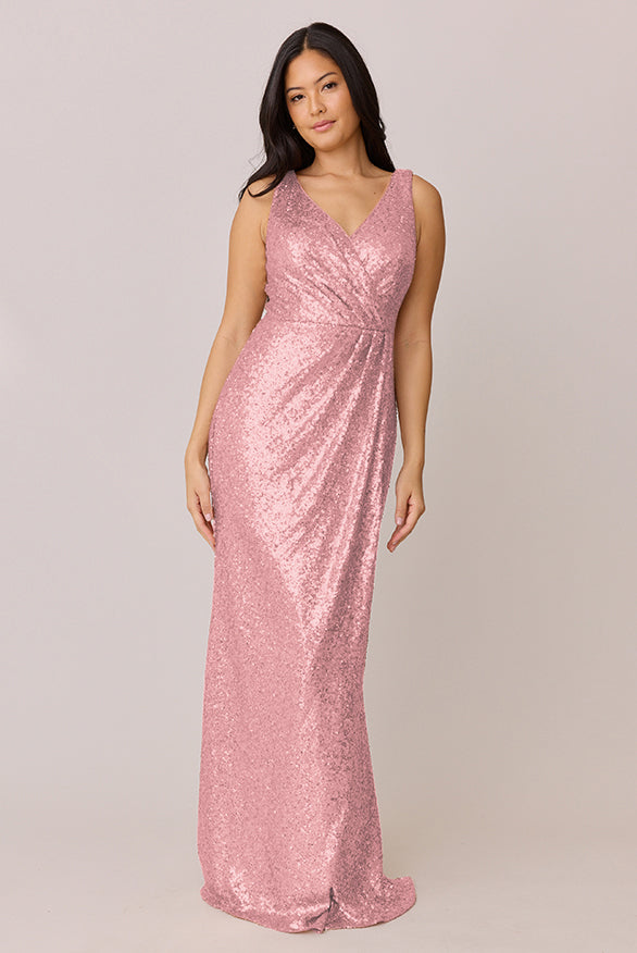 Blair Sequin Dress | Made To Order Pink Blair Sequin Dress | Made To Order Pink