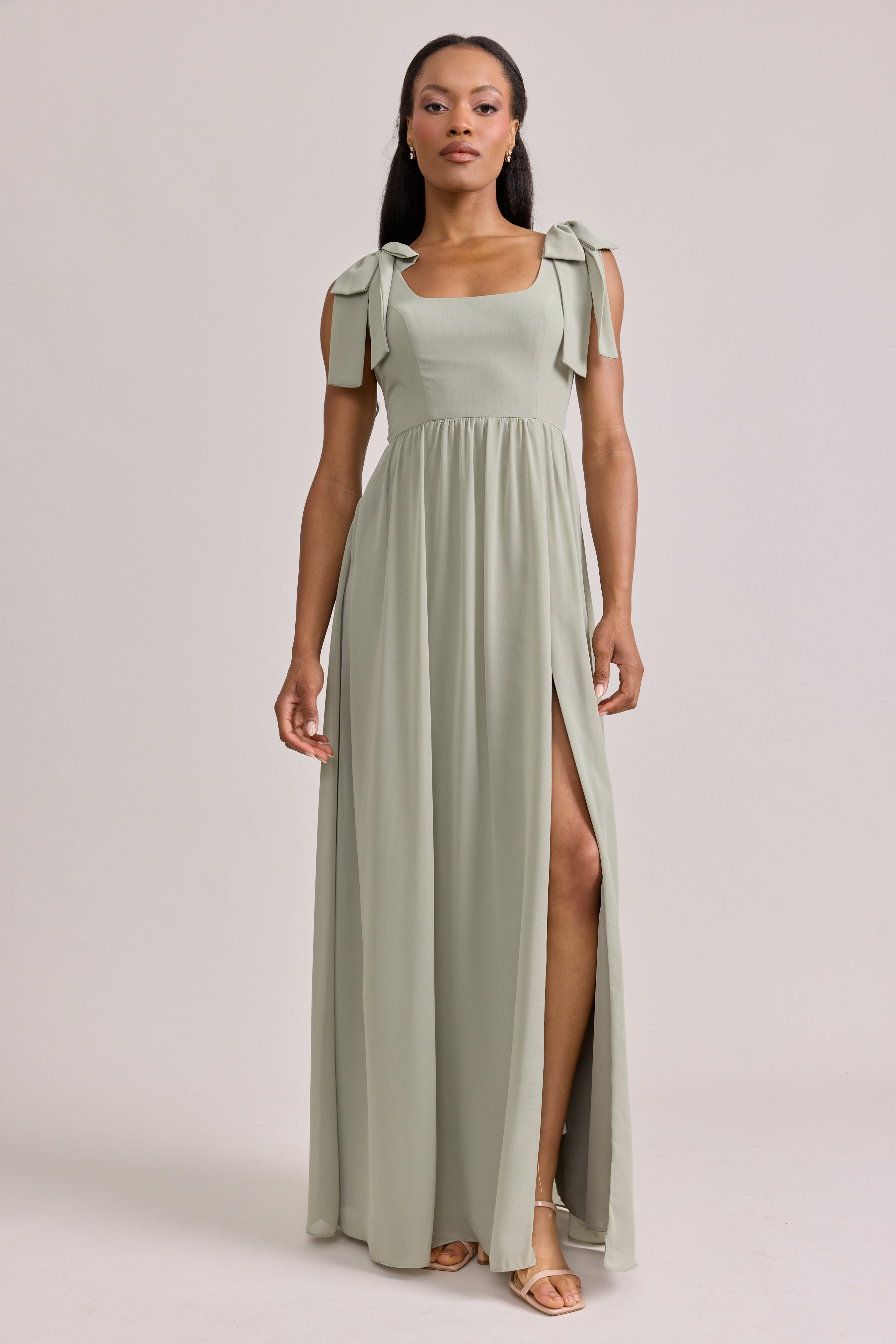 Bowie Chiffon Dress | Made To Order First Kiss Pink