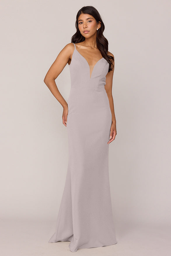 Camilla Crepe Dress | Made To Order Taupe