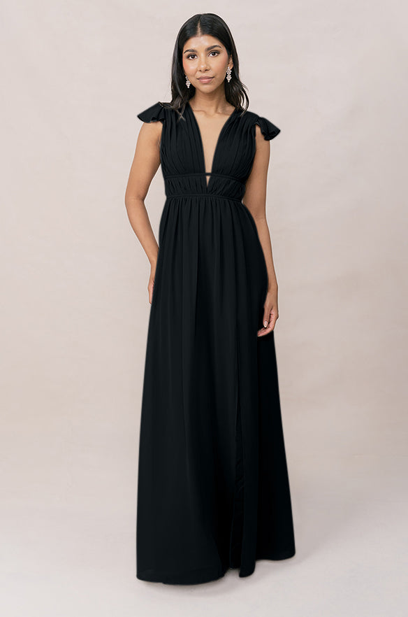 cora chiffon dress Azazie Cora
