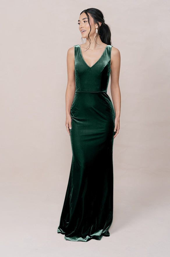bb dakota green velvet dress dry flat Imported MDS_2026_30 Size:One Size To Fit UK 8-18 Shift Bridesmaid Dresses |