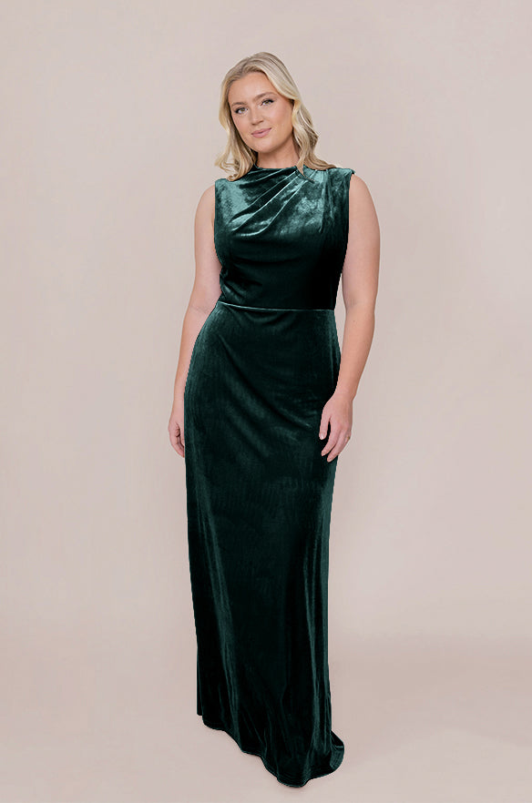 lady diana velvet dress Work Wear