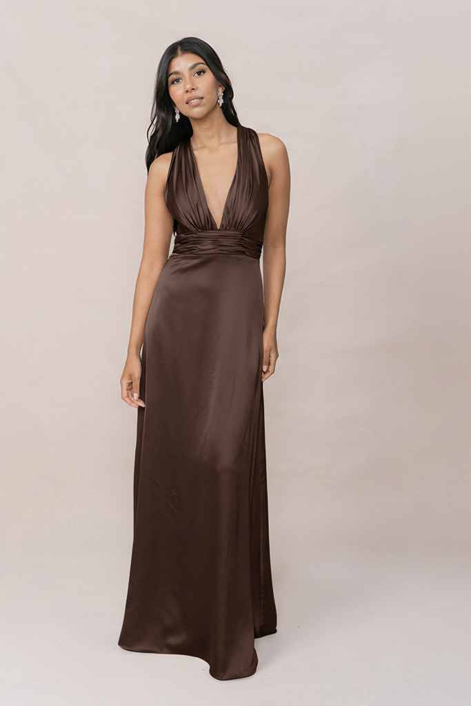 Dylan Satin Dress | Made To Order Silver Sage Dylan Satin Dress | Made To Order Silver Sage
