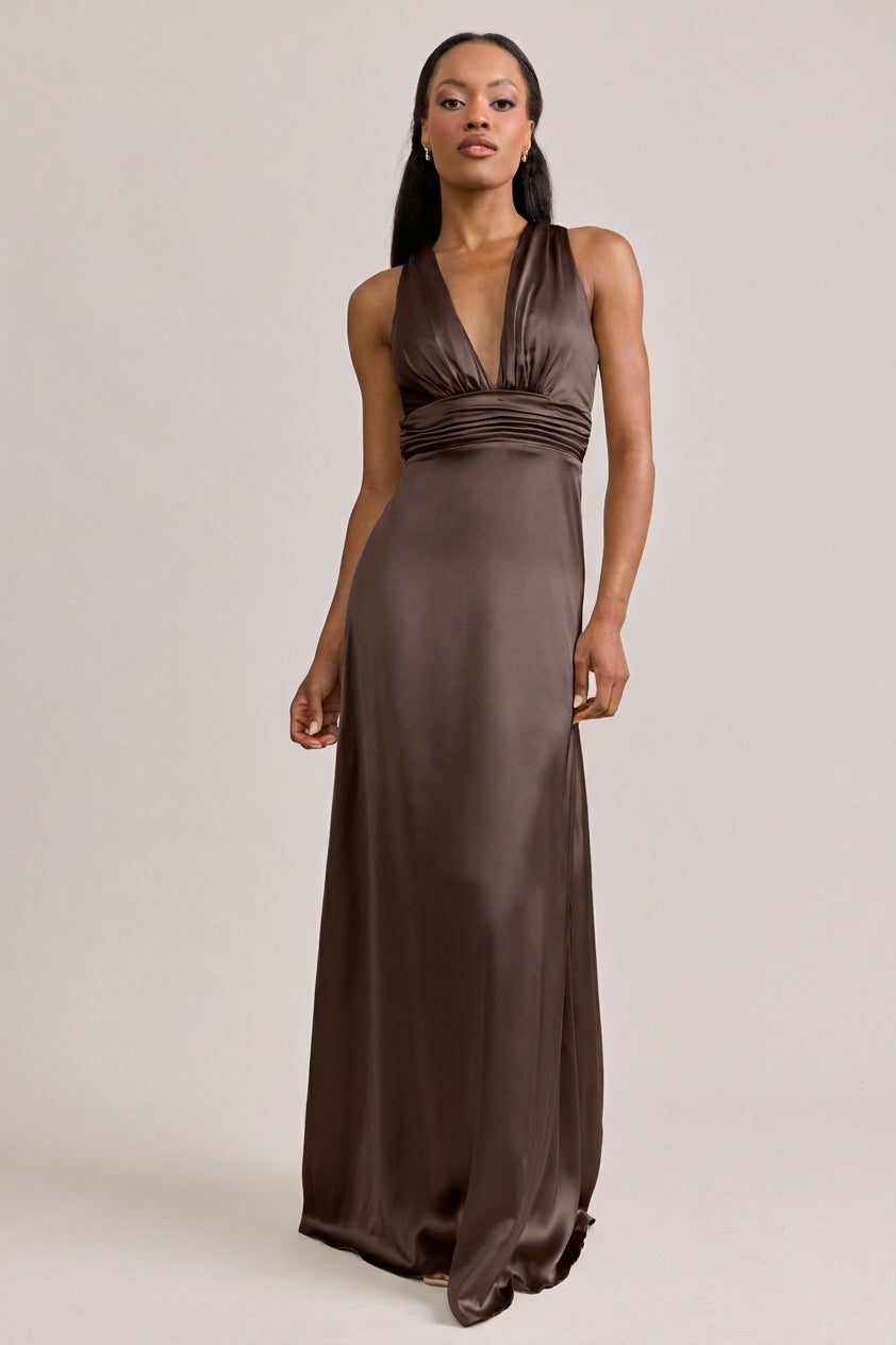 chinese dress ladies Aurora Satin Dress