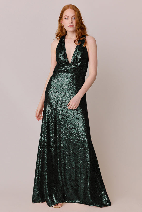Dylan Sequin Dress | Made To Order Emerald Dylan Sequin Dress | Made To Order Emerald