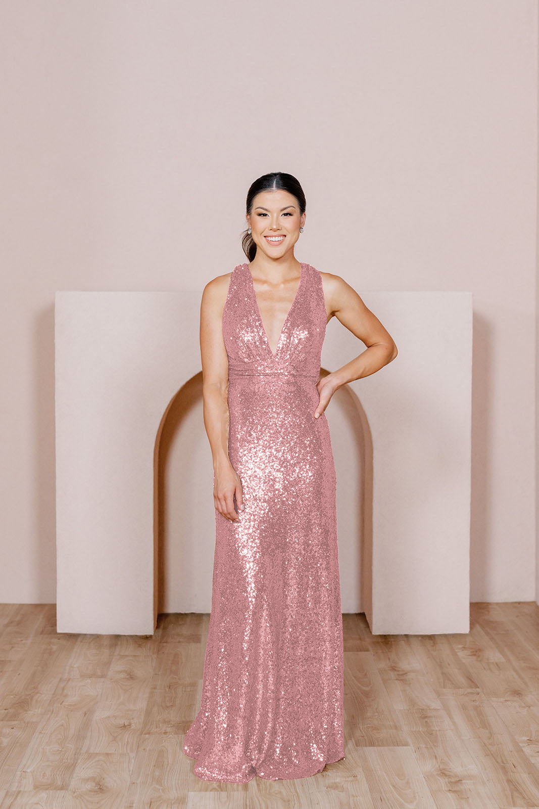 Revelry Dylan Velvet Bridesmaid Dress