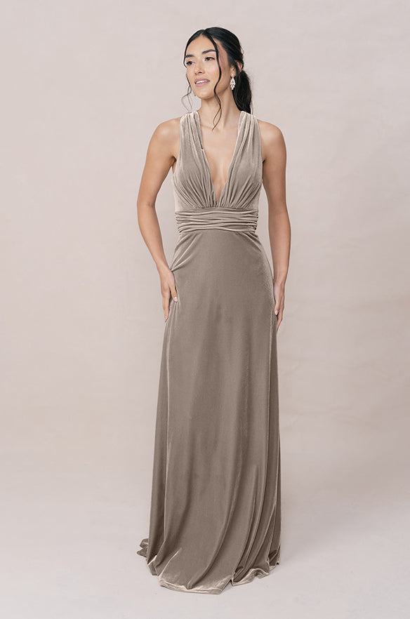 Dylan Velvet Dress | Made to Order Dusty Olive Dylan Velvet Dress | Made to Order Dusty Olive
