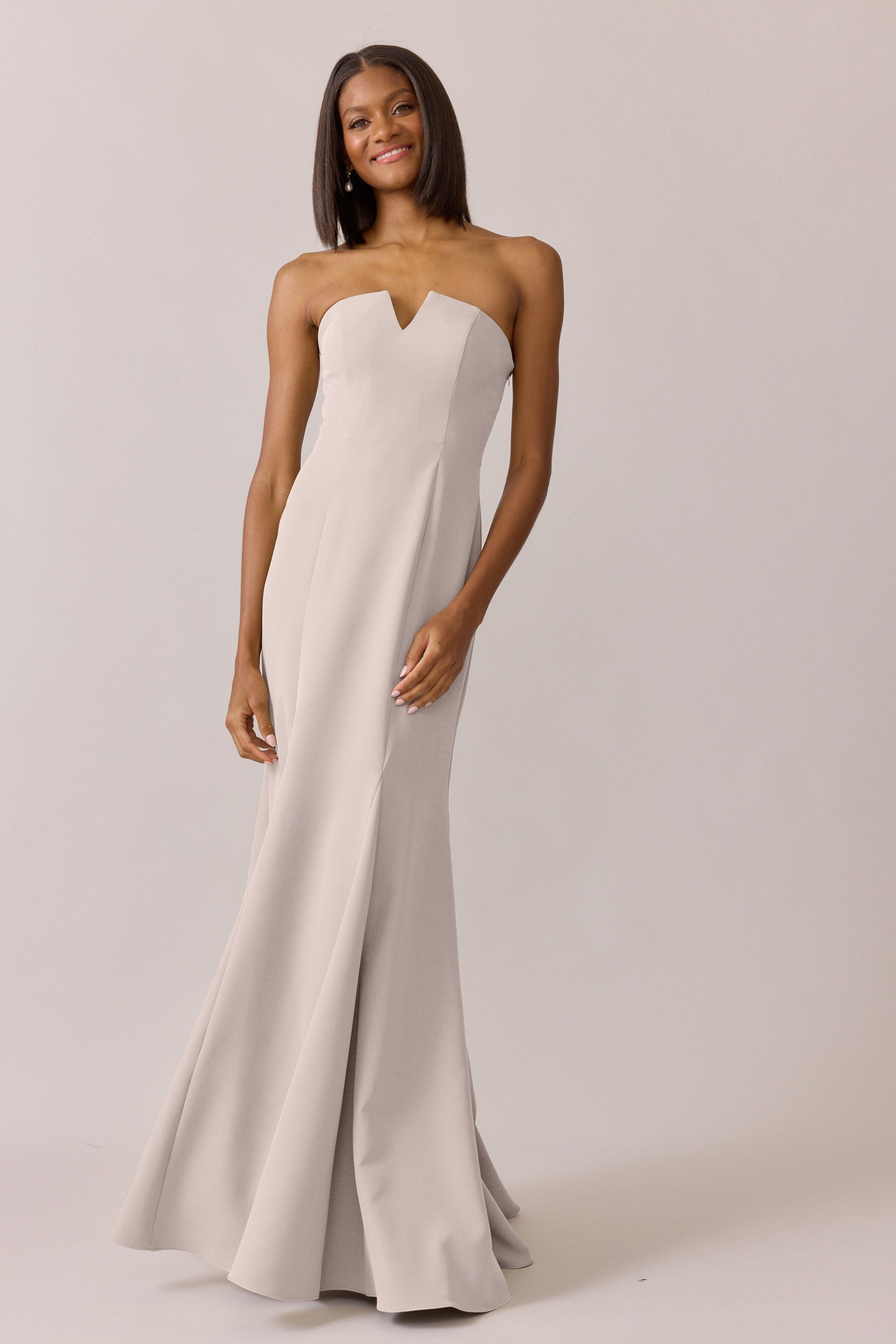 green emerald velvet dress CHLO CREPE GOWN