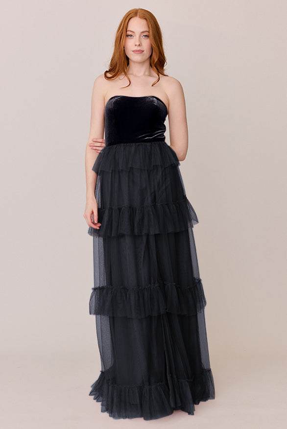 Frankie Convertible Velvet + Tulle Dress