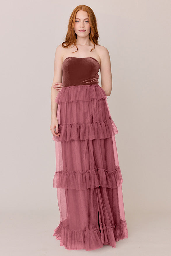 トップス FETICO ROSE VELVET TULLE SHIRRING TOP FETICO(フェティコ)のVELVET TULLE SHIRRING TOPの通販｜PALETTE art