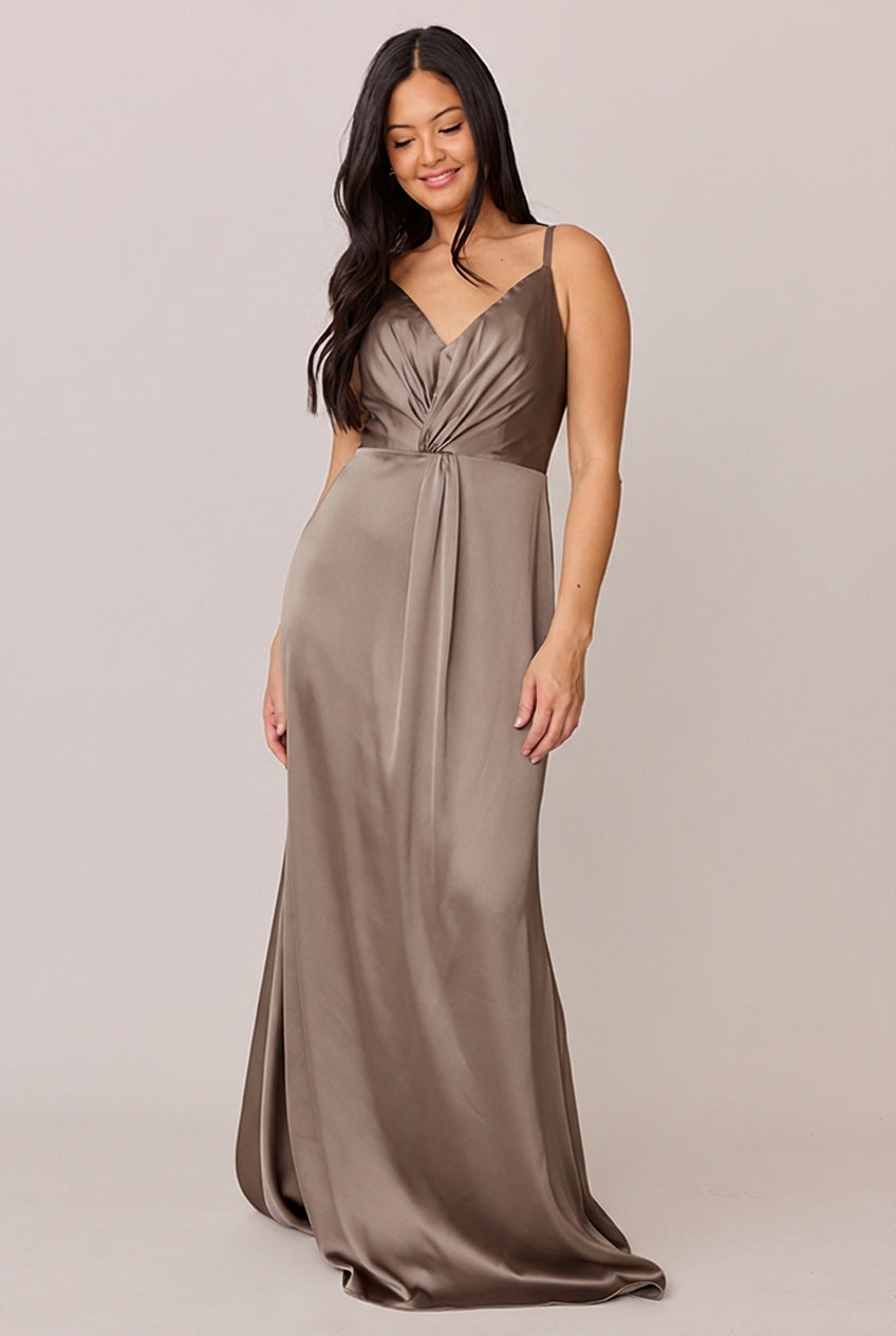 giada pleated satin dress Giada Powder Blue Maxi Dress Ready to Ship
