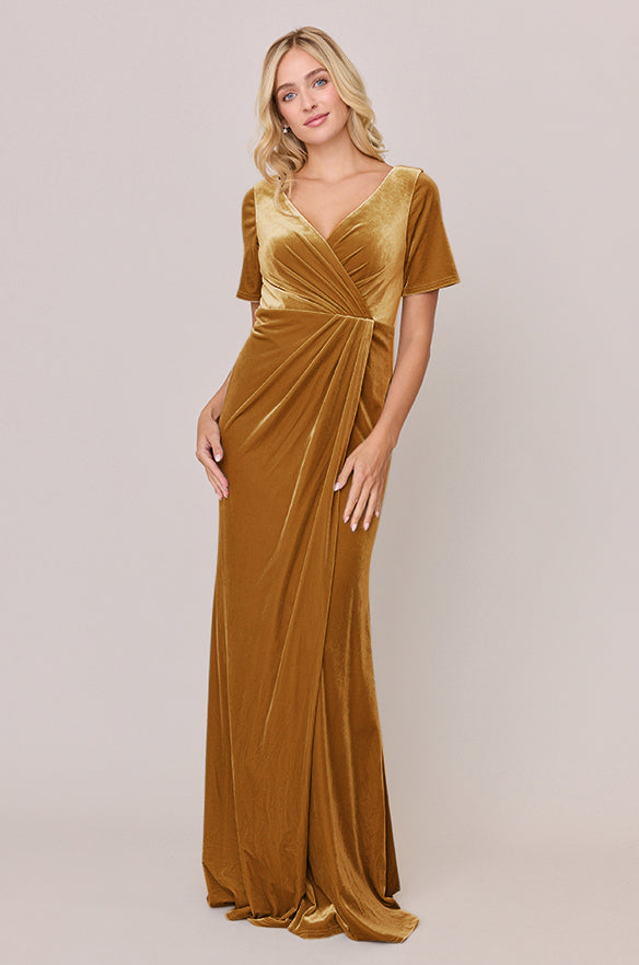 green emerald velvet dress Giselle Velvet Dress
