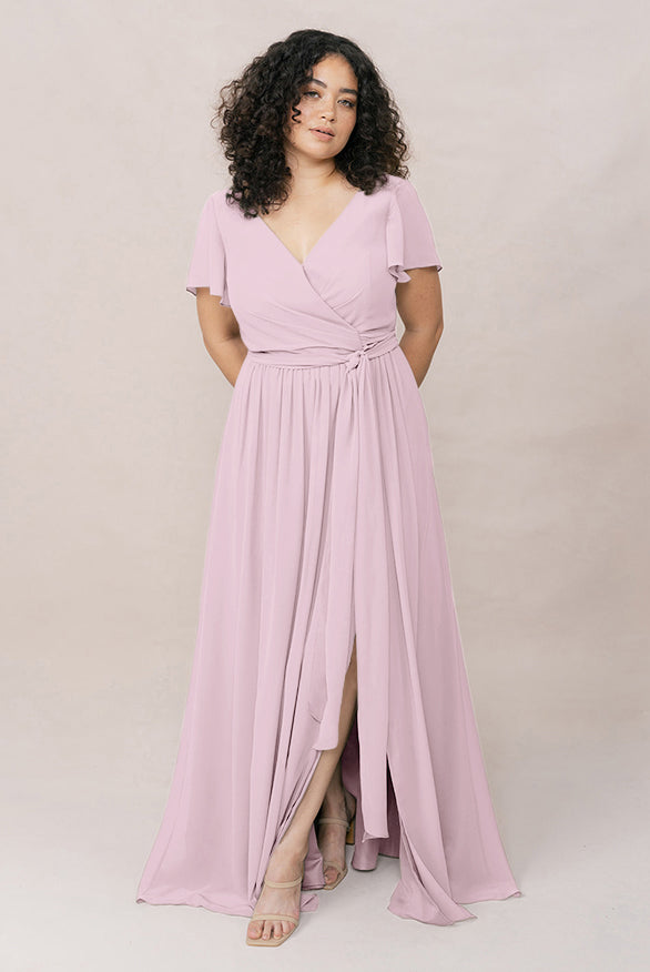 aliah puff chiffon wrap dress in black Harper Faux Cabaret Aqua Nico Cotton-Linen a thick banded elastic Style:F vinci-live