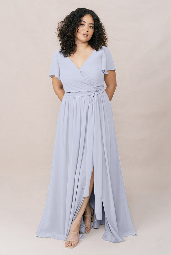 Harper Chiffon Faux Wrap Dress