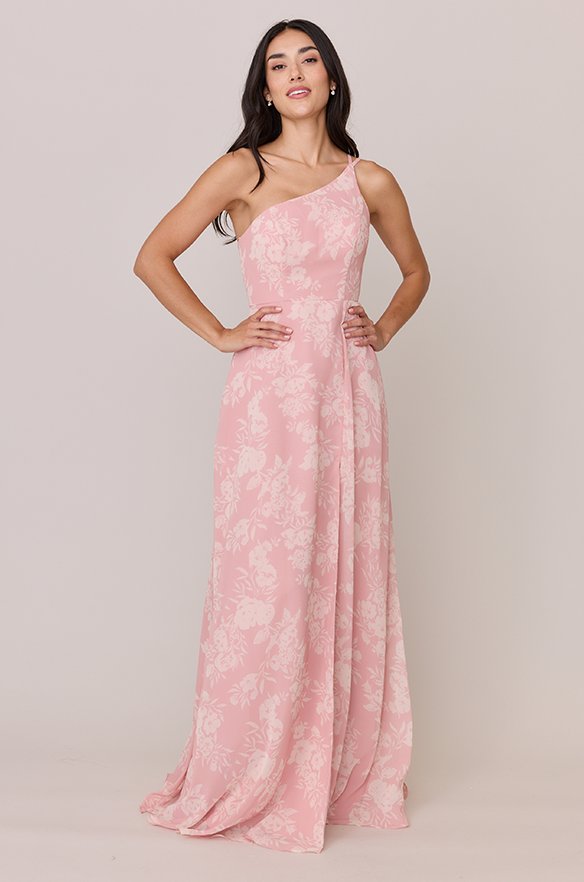 Inez Chiffon Floral Print Dress - Main Image