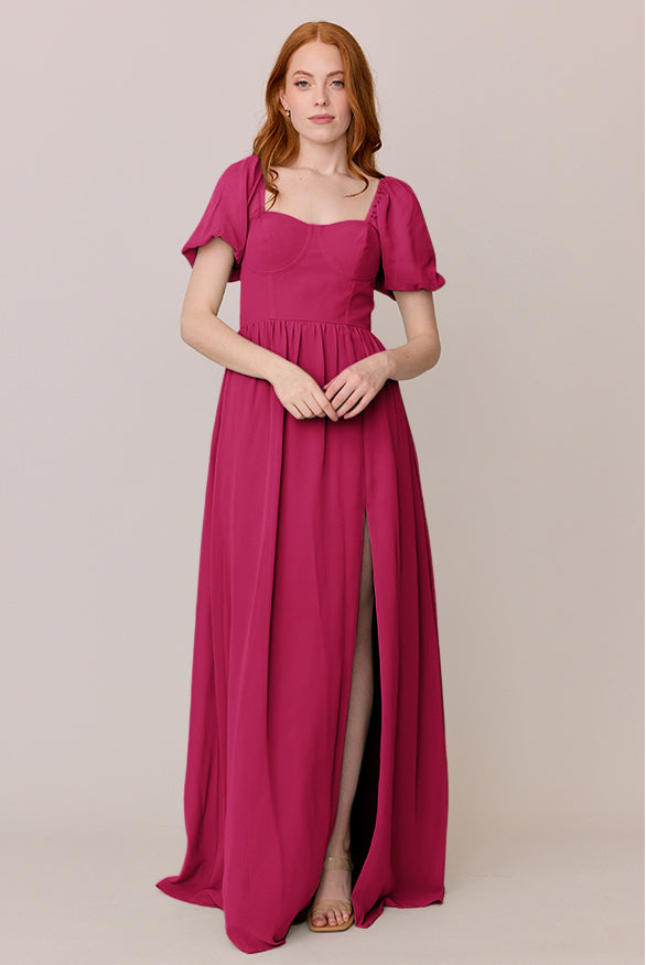chiffon hot pink dress Isabella September New Arrivals 25 SIZE:11US/44EU The asymmetrical hemline adds Strapless Red Corset Mini