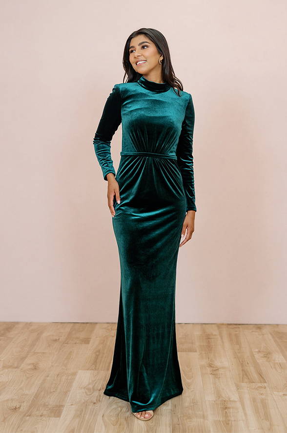 Joelle Velvet Dress Made To Order