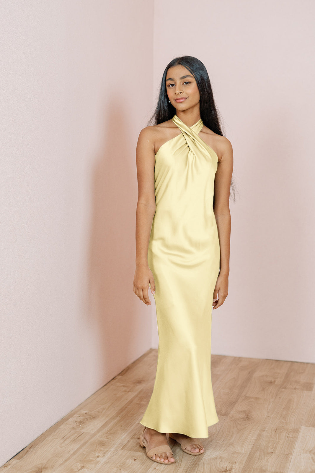 green emerald velvet dress Kanthro Pleated Maxi Dress - Gold