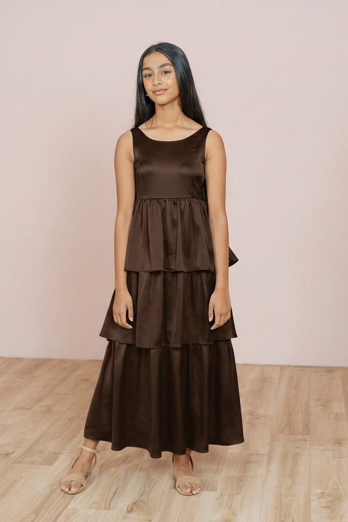 Juniors Georgia Satin Dress