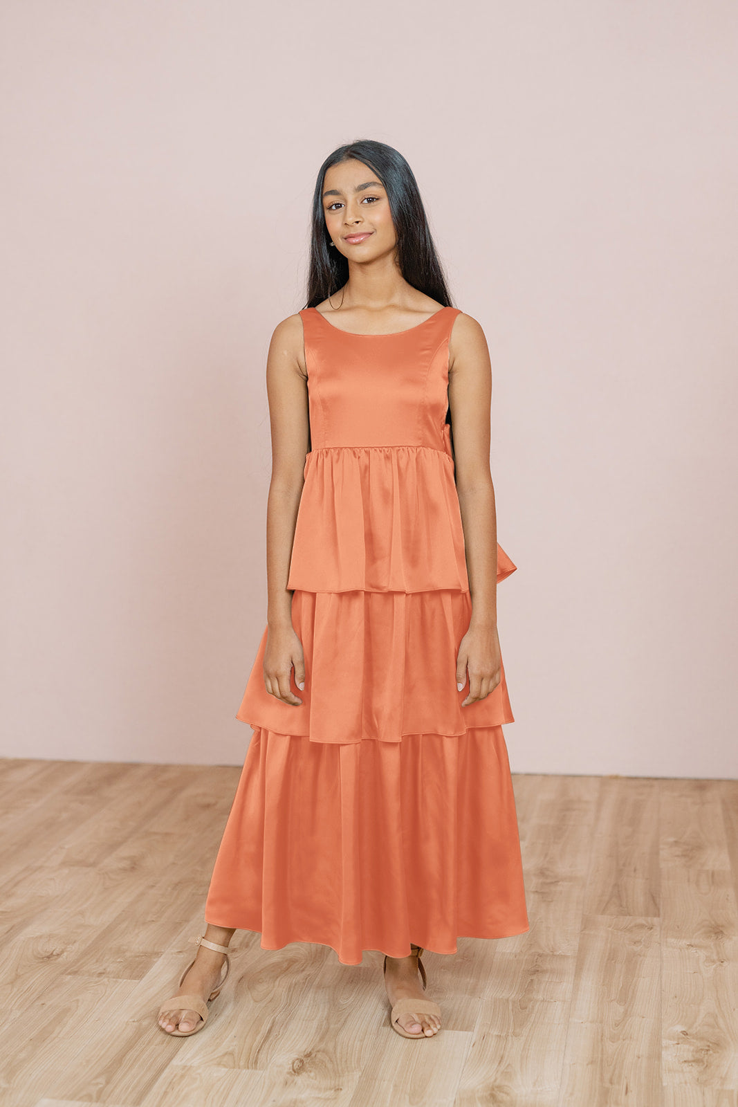 bridesmaid dresses in georgia BABARONI BABARONI Chiffon Mulberry Bridesmaid Dresses V-neck Floor-length Sleeveless Ruched A-line, Mulberry / US0