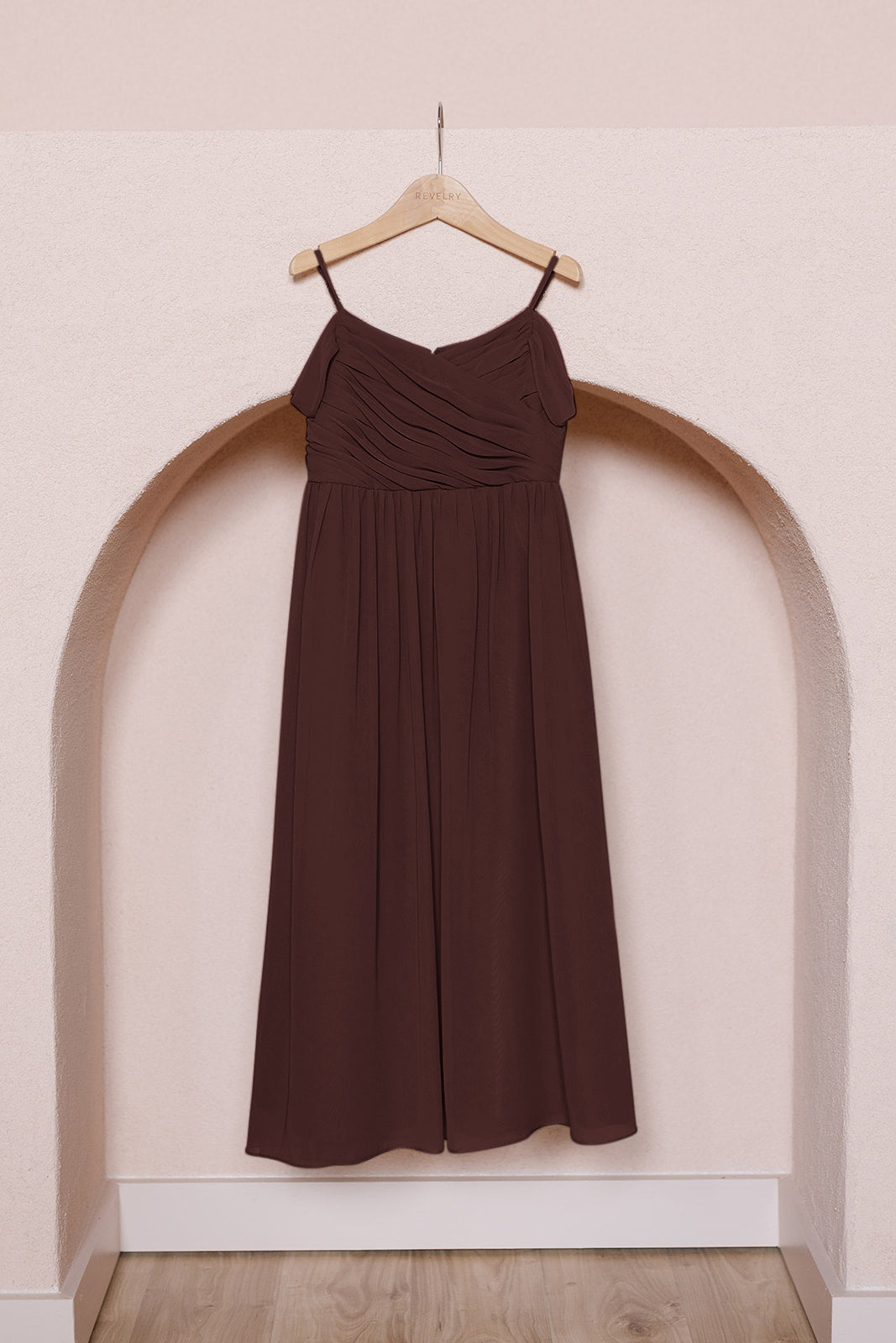 Kids Lily Chiffon Dress | Made To Order Mahogany Kids Lily Chiffon Dress | Made To Order Mahogany