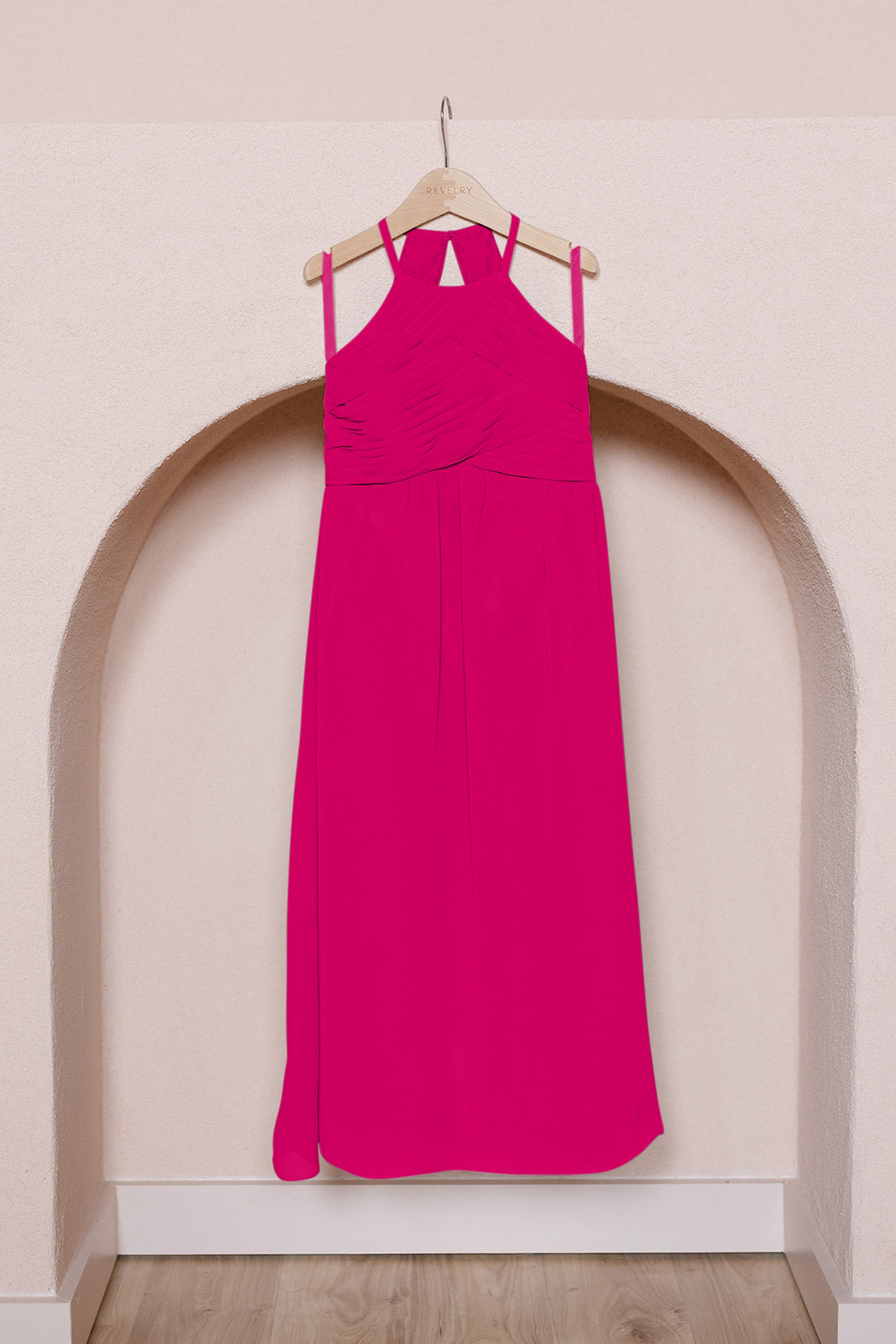 Juniors Mackenzie Chiffon Dress | Made To Order French Blue Juniors Mackenzie Chiffon Dress | Made To Order French Blue