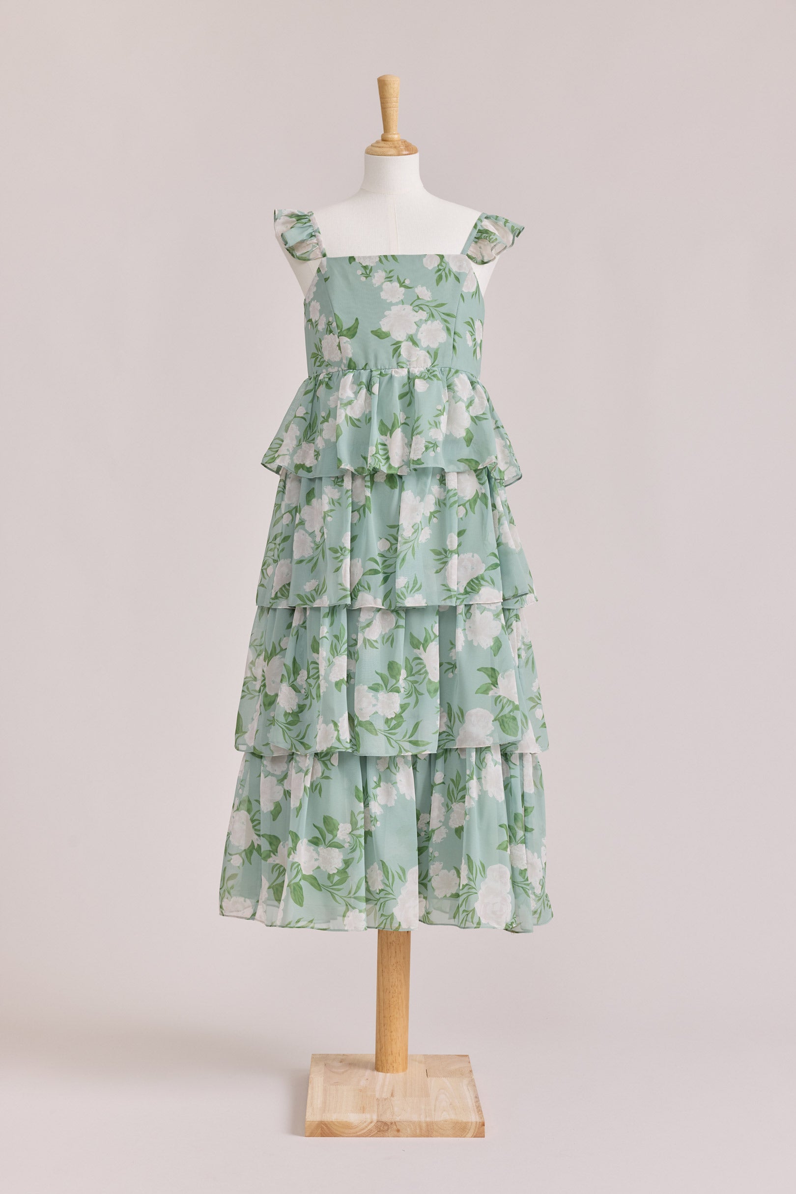 Juniors Poppy Chiffon Floral Print Dress | Made To Order Hot Pink Garden Juniors Poppy Chiffon Floral Print Dress | Made To Order Hot Pink Garden
