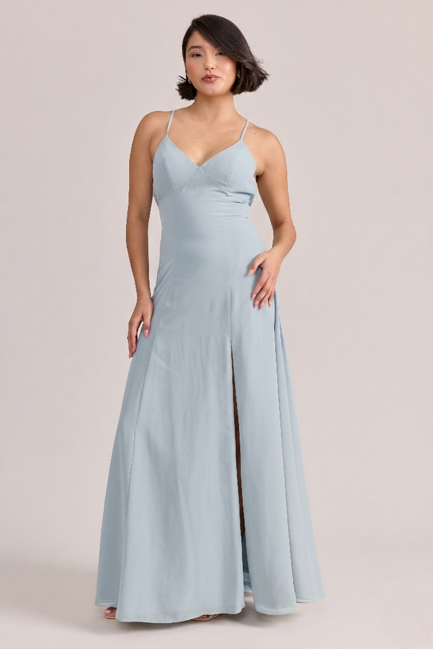 chiffon luxe maxi dress ASOS LUXE ruched halter organza and chiffon maxi dress in buttermilk