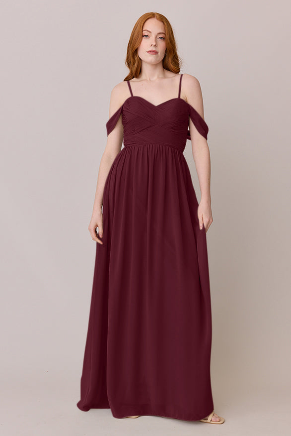 Kennedy Chiffon Convertible Dress | Made to Order Cabernet