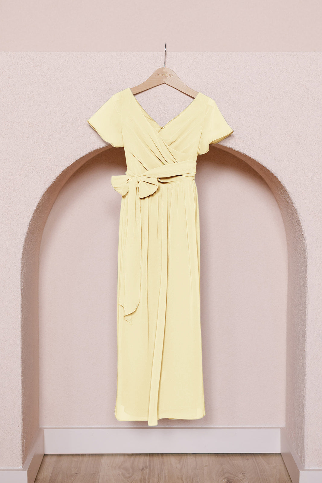harper chiffon faux wrap dress Juniors Harper Chiffon Faux Wrap Dress