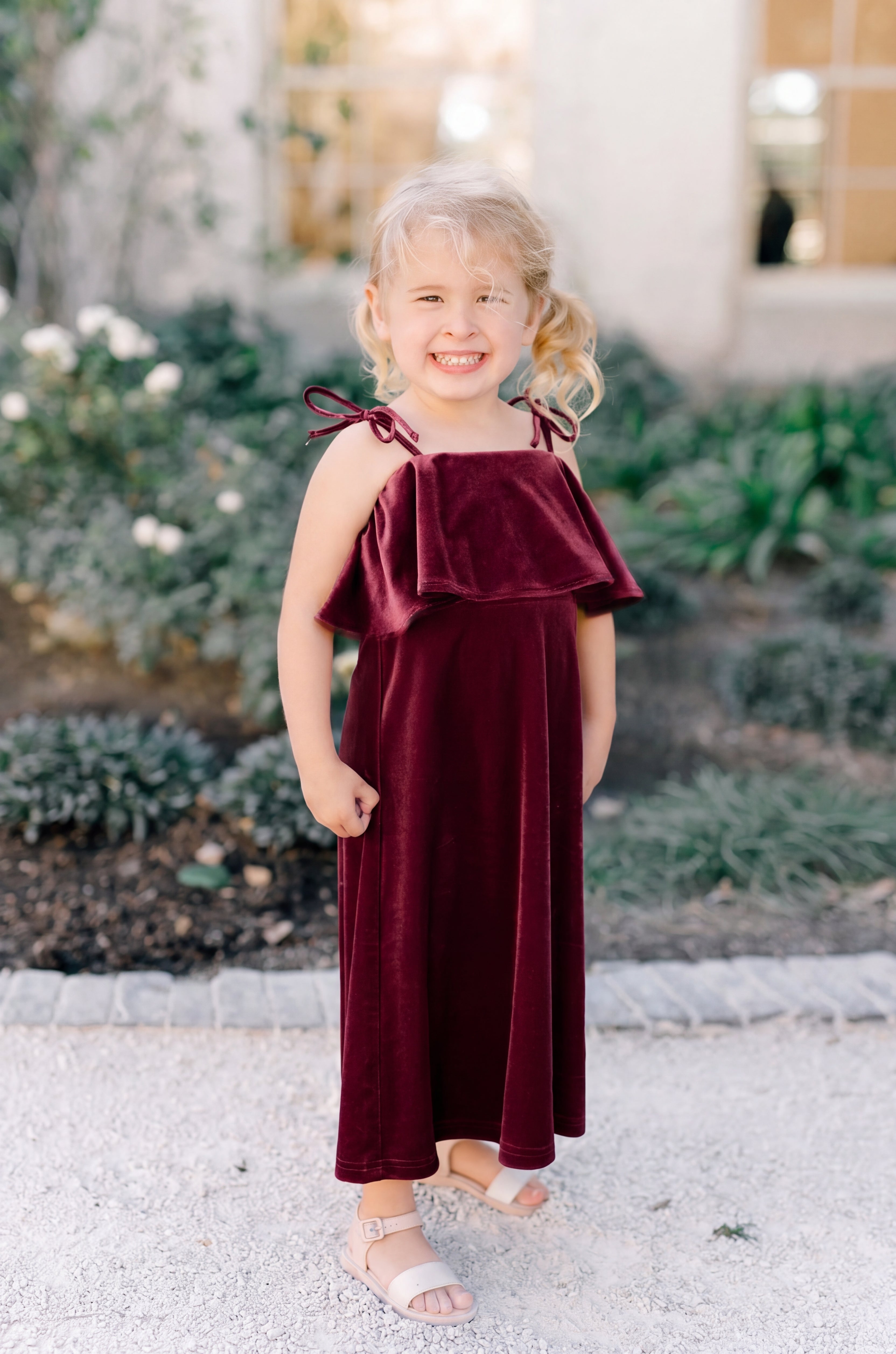 Kids Riley Convertible Velvet Dress