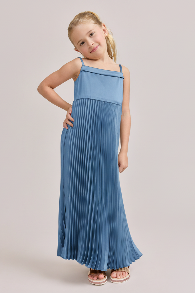 saylor blue satin dress Azazie Saylor