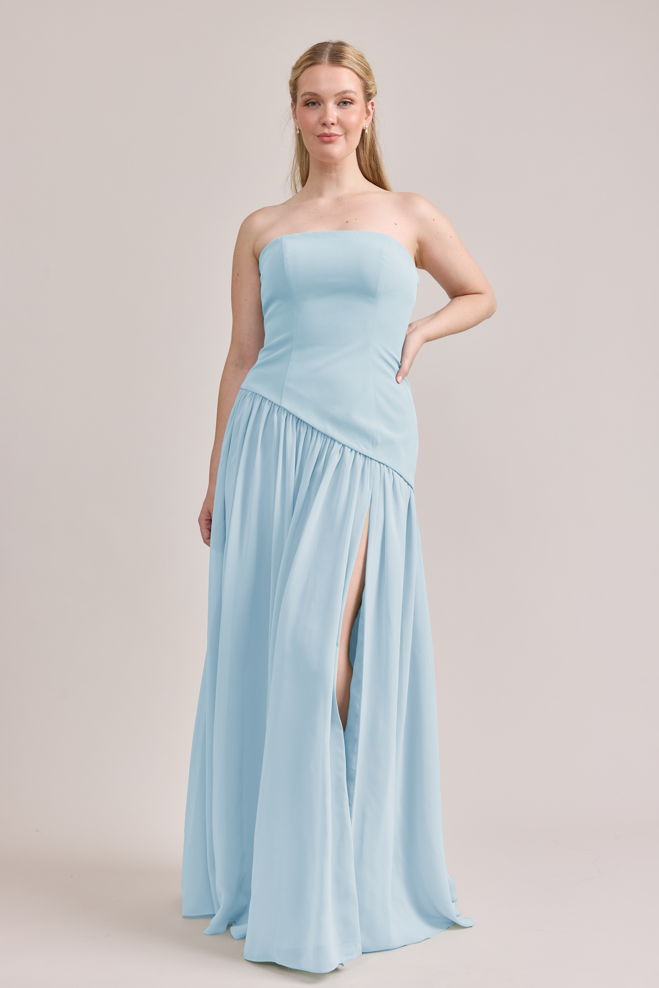 sachin and babi light blue dress SLOW By L'eto Bridal - Together Journal