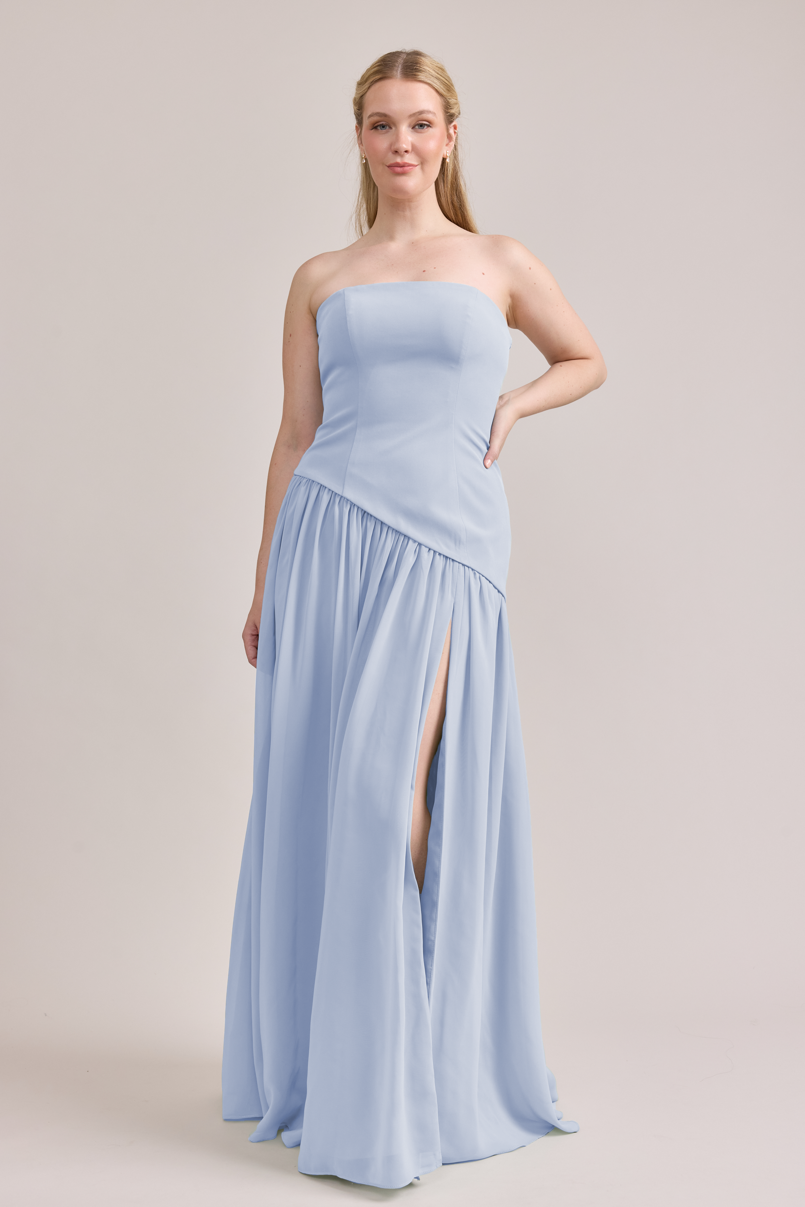 Lennox Crepe + Chiffon Dress