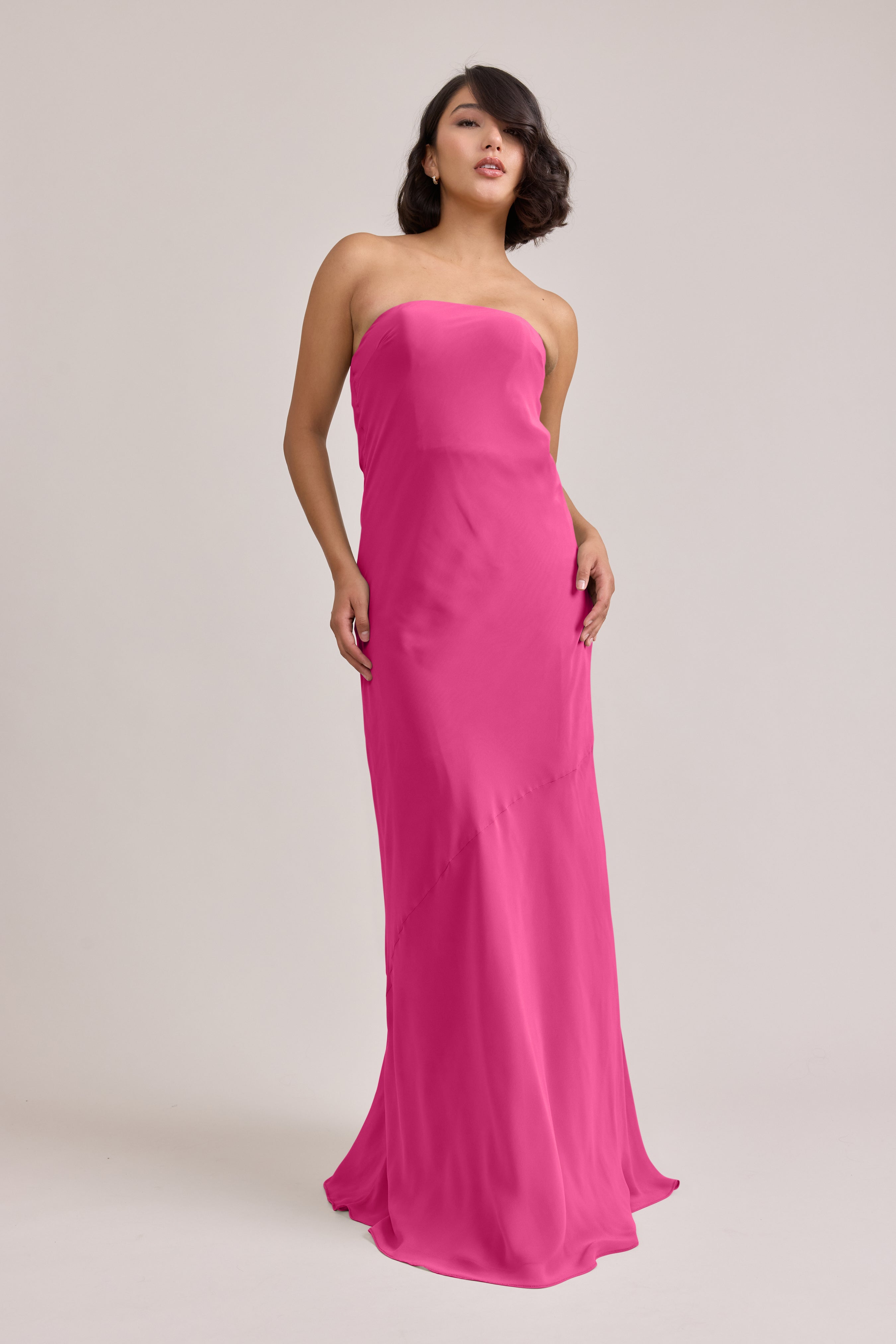 revelry leo satin dress Leo Satin Floral Print Dress