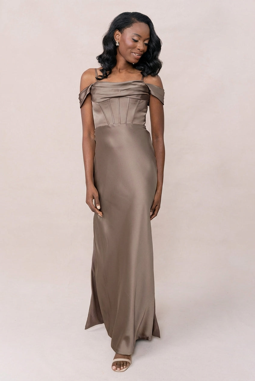 London Convertible Satin Dress