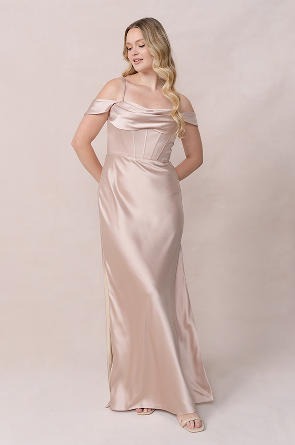 London Convertible Satin Dress