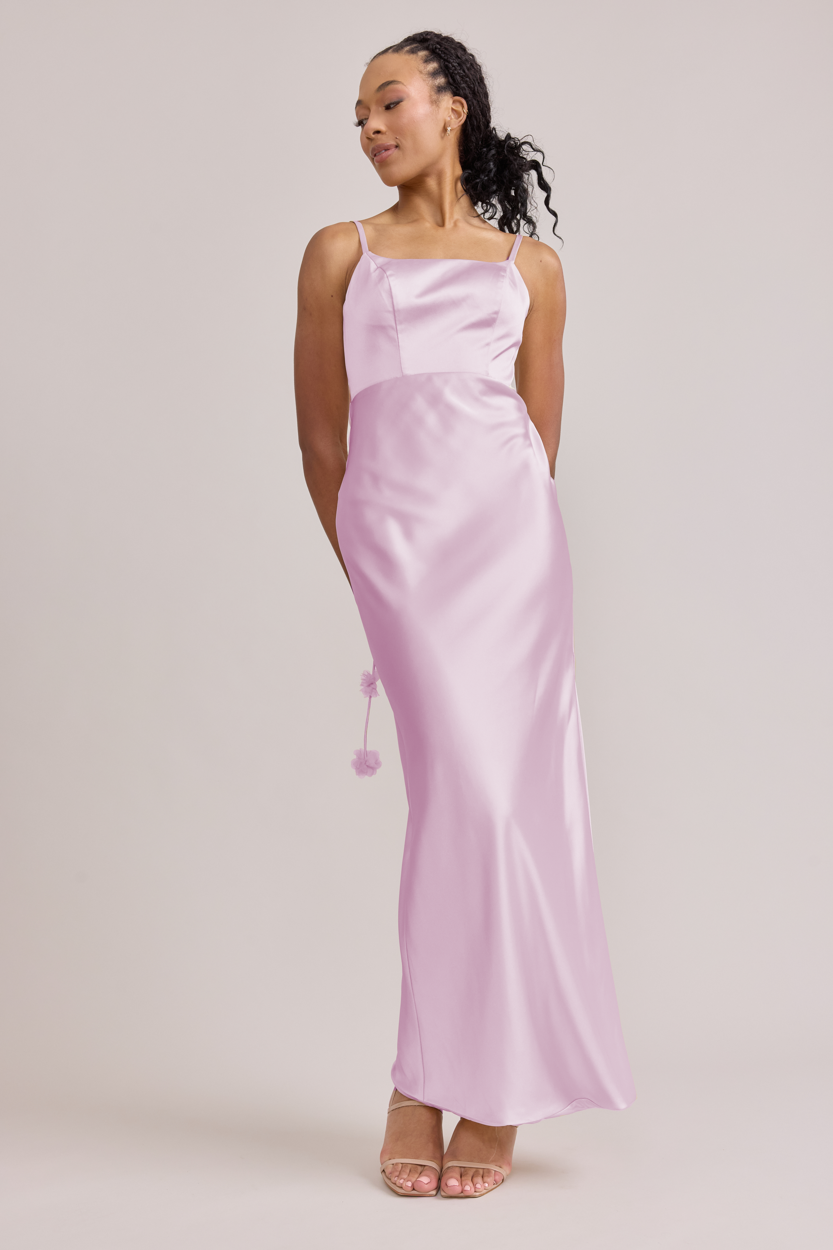 strapless open back dress Remi Wrap Dress