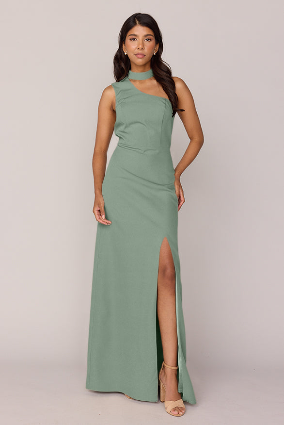 Margot Crepe Dress | Made To Order Sage Margot Crepe Dress | Made To Order Sage