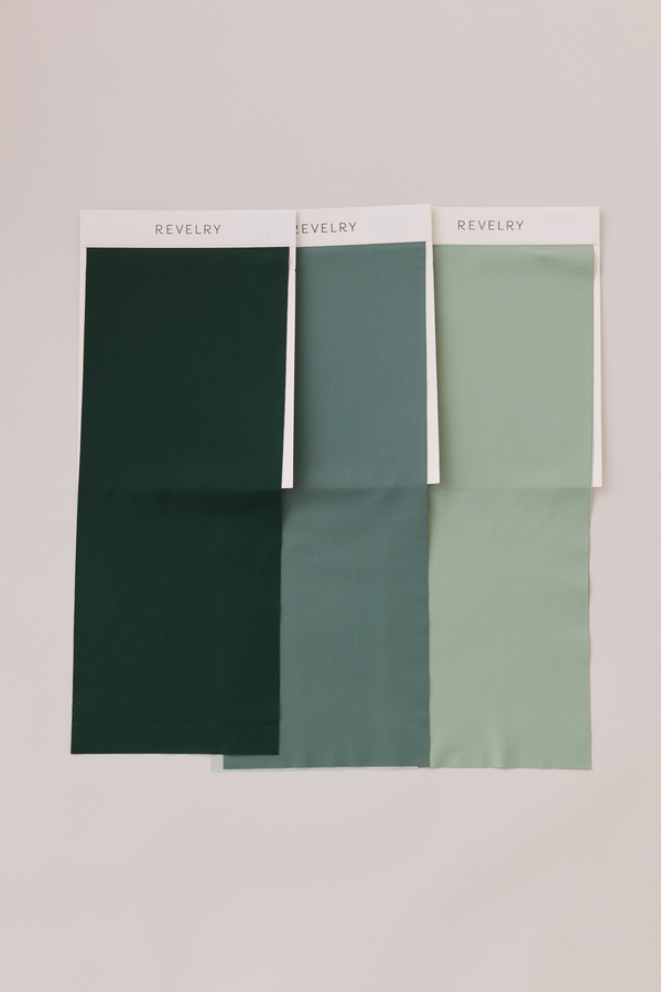 Colors: Emerald (left), Rosemary (middle), Sage (right)